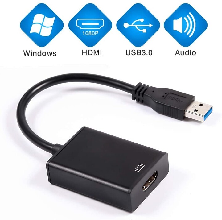 PremiumCord USB 3.0 redukce na HDMI se zvukem_846307472