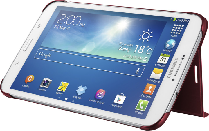 Samsung polohovací pouzdro EF-BT310BR pro Samsung Galaxy Tab 3 8&quot;, červená_541684771