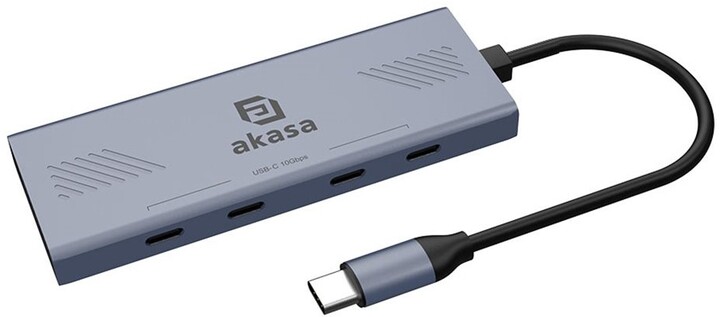 AKASA USB hub typ C, 4x USB-C, 10 Gbps_1823940199