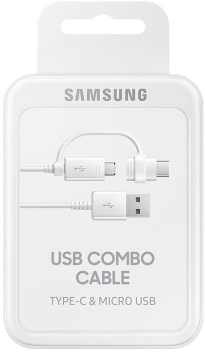 Samsung datový kabel 2v1, USB A - micro USB / USB C_128156632