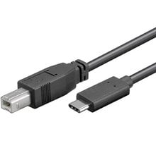 PremiumCord Kabel USB 3.1 C/male - USB 2.0 B/male, 1m