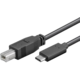 PremiumCord Kabel USB 3.1 C/male - USB 2.0 B/male, 1m_1775355790