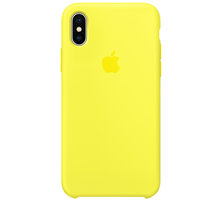 Apple silikonový kryt na iPhone X, zářivě žlutá_2120789650