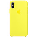 Apple silikonový kryt na iPhone X, zářivě žlutá