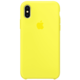 Apple silikonový kryt na iPhone X, zářivě žlutá
