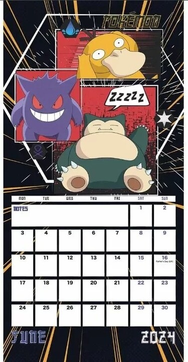Kalendář 2024 Pokémon - Mini, nástěnný_319563131