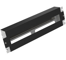 Solarix instalační panel 3U s DIN lištou do 19" rozvaděče, RAL 9005