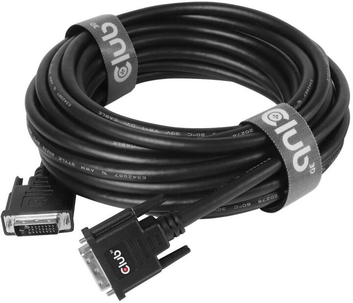 Club3D kabel DVI-D Dual Link, M/M, 10m_1072430747