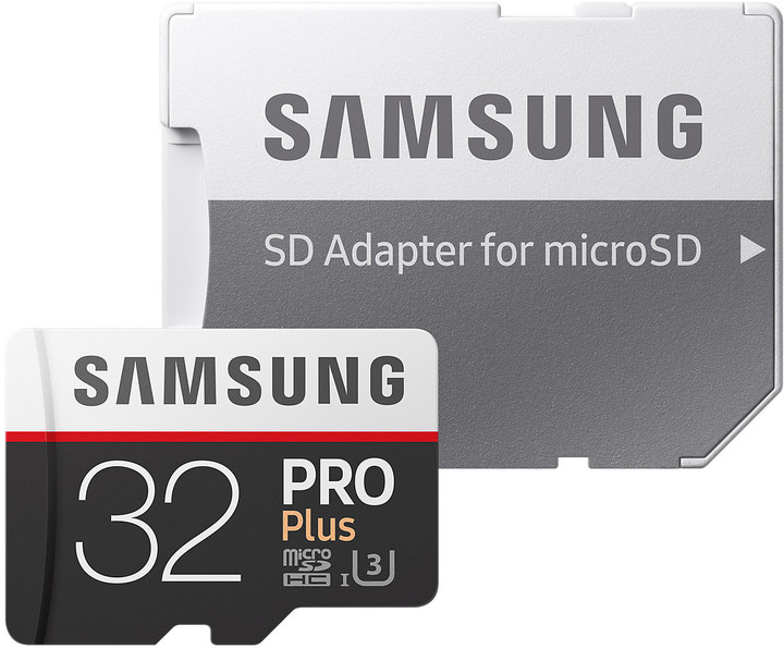 Samsung Micro SDHC 32GB PRO Plus UHS-I U3 + SD adaptér_488569312