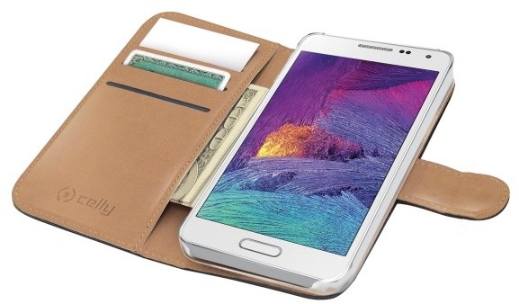 CELLY Wally pouzdro typu kniha pro Samsung Galaxy S6, PU kůže, černá_1648597364