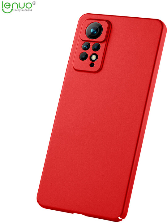 Lenuo Leshield zadní kryt pro Xiaomi Redmi Note 11 Pro/Pro 5G, červená_312690469
