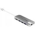 Gmobi Multi-port USB-C Hub HDMI a Ethernet, stříbrná_59341773
