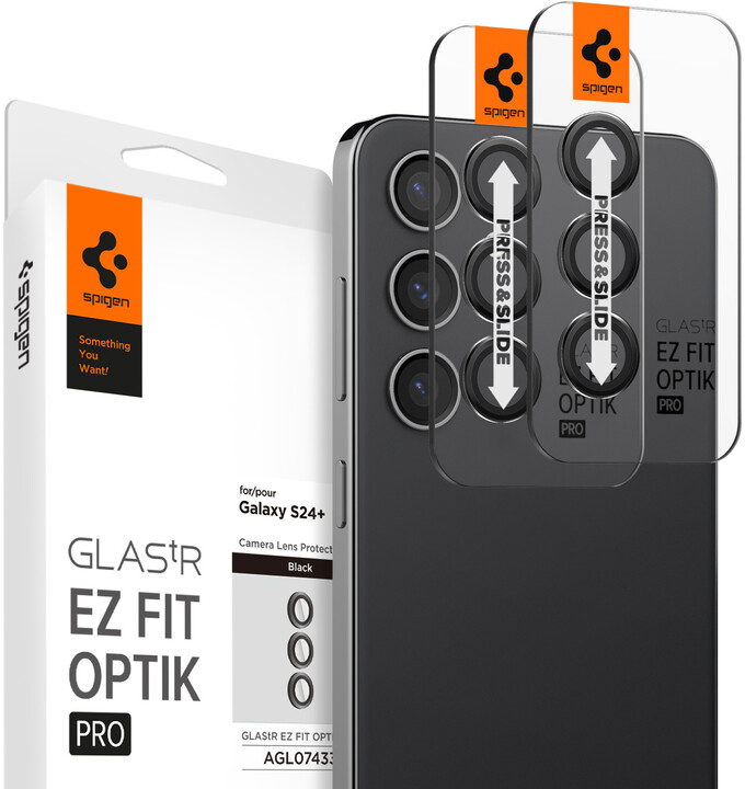 Spigen ochranné sklo tR EZ Fit Optik Pro 2 Pack pro čočky fotoaparátu Samsung Galaxy S24+,_1427539407