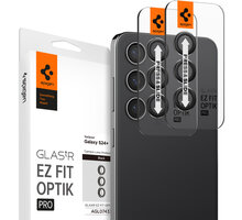 Spigen ochranné sklo tR EZ Fit Optik Pro 2 Pack pro čočky fotoaparátu Samsung Galaxy S24+, černá, 2ks AGL07433