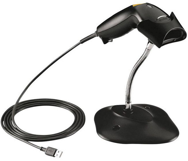 Zebra LS1203 1D snímač, USB kabel, stojánek, černá