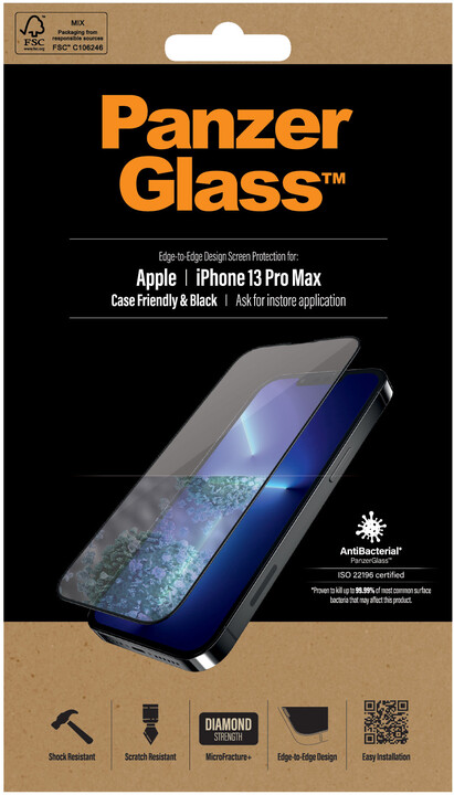PanzerGlass ochranné sklo Edge-to-Edge pro Apple iPhone 13 Pro Max_2134546473