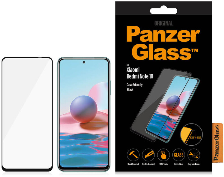 PanzerGlass ochranné sklo Edge-to-Edge pro Xiaomi Redmi Note 10, černá_669457965