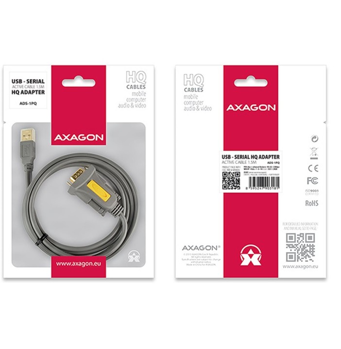 AXAGON USB2.0 - sériový RS-232 FTDI adapter 1,5m_803034967