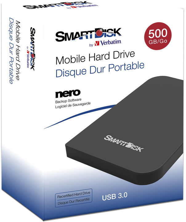 Verbatim SmartDisk - 500GB, černá_1973464687