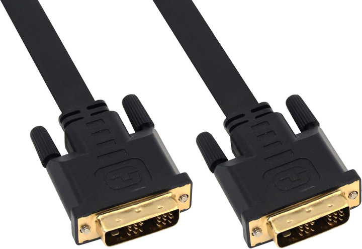 Apei Flat Ultra Series DVI (24+1) to DVI (24+1) cable - 1,8m_258874989