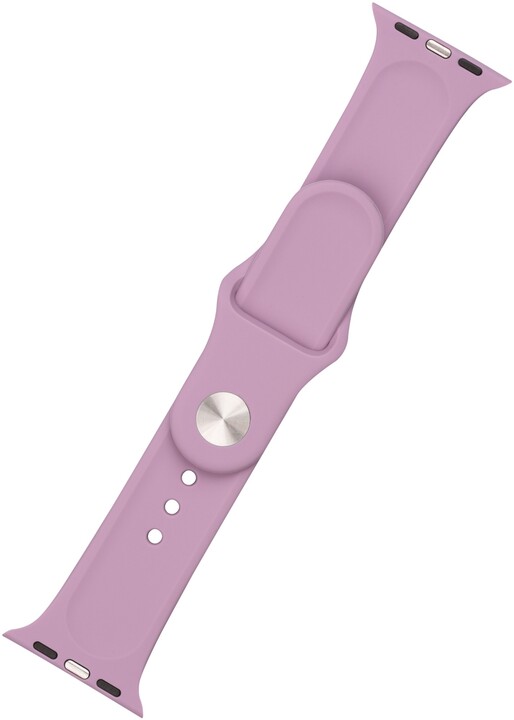 FIXED silikonový řemínek pro Apple Watch 38/40/41mm, 2 velikosti, světle fialová_564638754