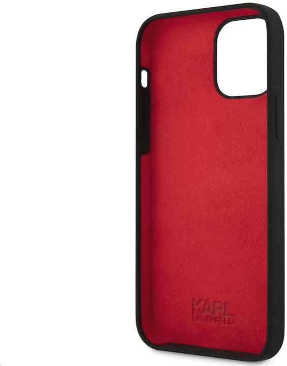 KARL LAGERFELD ochranný kryt Choupette Head pro iPhone 12 mini, černá_374675727