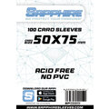 Ochranné obaly na karty SapphireSleeves - White, 100ks (50x75)