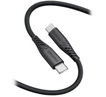 SWISSTEN datový kabel soft silicone USB-C - USB-C, 60W, 1.5m, černá 71532010