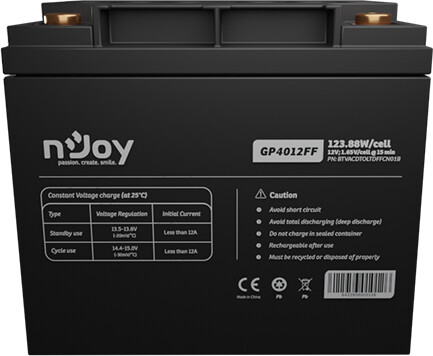 nJoy GP4012FF, 12V/40Ah, VRLA AGM, T6- Baterie pro UPS_1841789512