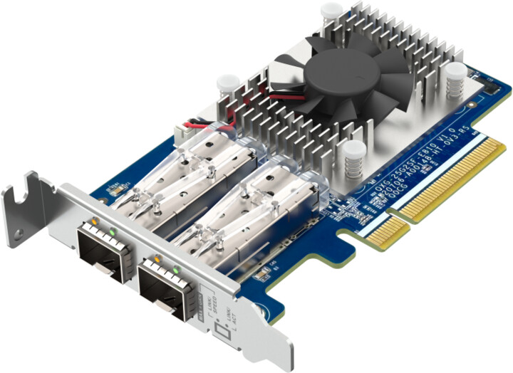 QNAP QXG-25G2SF-E810 - Dvouportová, SFP28, PCIe Gen4 x8_637312120