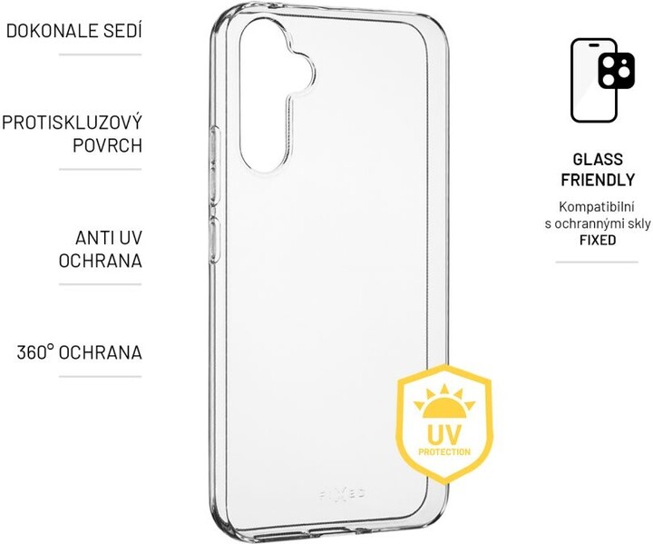 FIXED TPU gelové pouzdro Slim AntiUV pro Samsung Galaxy A34 5G, čirá_1441450866