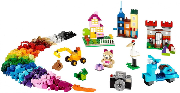 Extra výhodný balíček LEGO® Classic - Velký kreativní box 10698, Šedá podložka na stavení 11024_795567890
