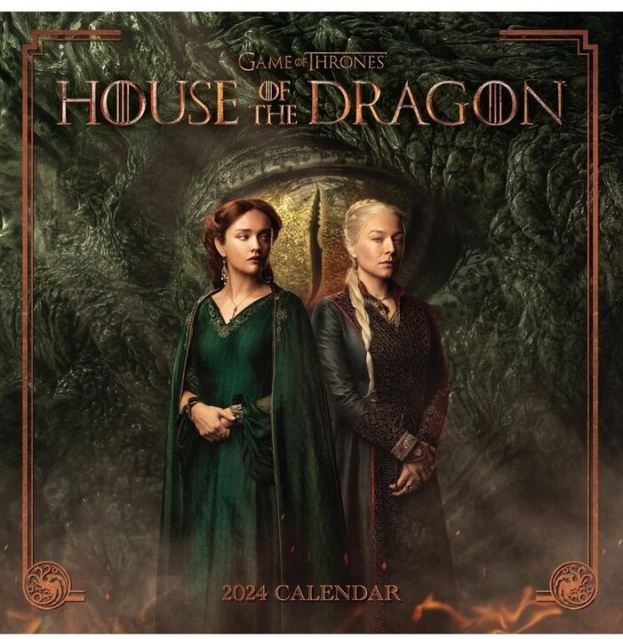 Kalendář 2024 House of the Dragon, nástěnný_1836159245