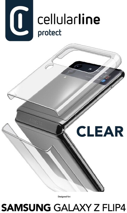Cellularline zadní kryt Clear Case pro Samsung Galaxy Z Flip4, čirá_687153602