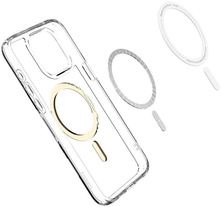 Spigen ochranný kryt Ultra Hybrid MagSafe pro Apple iPhone 15 Pro, zlatá_649910063