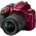 Nikon D3400 + AF-P 18-55 VR, červená