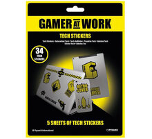Samolepky Gaming - Gamer At Work, 34 kusů_2028338558