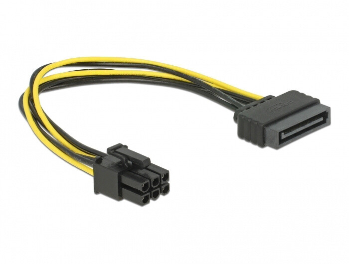 Delock napájecí kabel SATA 15 pin na 6 pin PCI Express_70395787