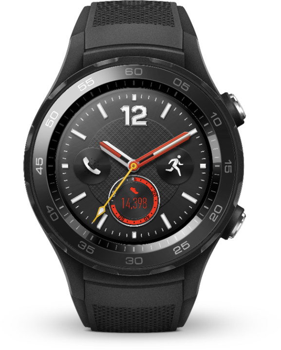 Huawei Watch 2, bluetooth a SIM, černá_1279873012