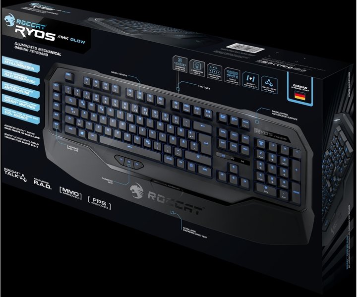 ROCCAT Ryos MK Glow – Illuminated Mechanical Gaming Keyboard, CZ_668822606