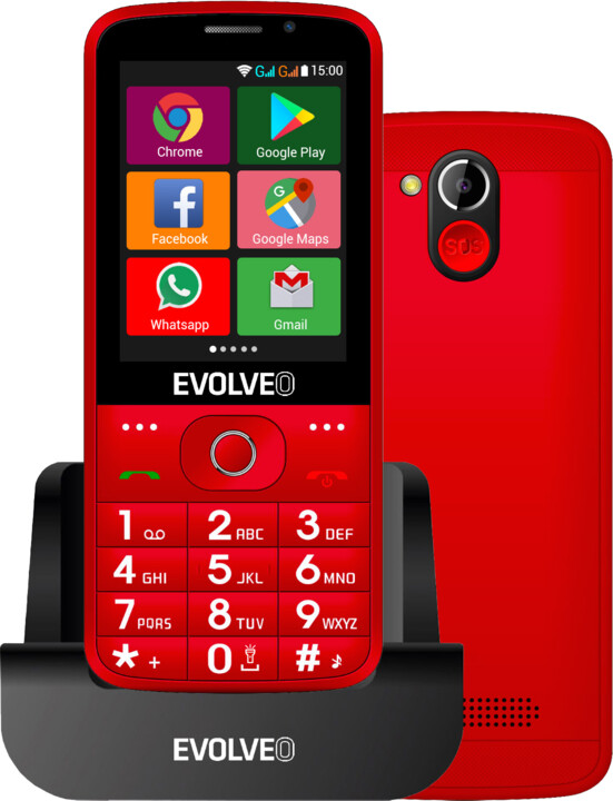 Evolveo EasyPhone AD, Red_828230703