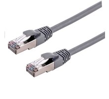 C-TECH kabel patchcord Cat6a, S/FTP, 0.5m, šedá CB-PP6A-05