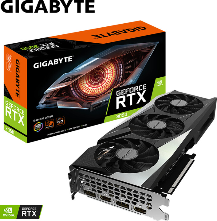 GIGABYTE GeForce RTX 3050 GAMING OC 8G, LHR, 8GB GDDR6_11128650
