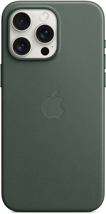 Apple kryt z tkaniny FineWoven s MagSafe na iPhone 15 Pro Max, listově zelená_1542844728