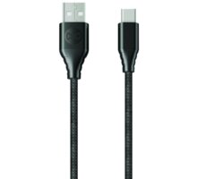 Forever CORE datový kabel USB-C, 3A, 3m, textilní, černá_970266305
