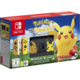 Nintendo Switch, černá/žlutá + Pokémon: Let's Go Pikachu + Poké Ball