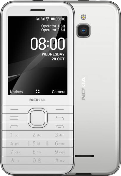 Nokia 8000 4G, Dual SIM, White_2072637574