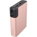 Belkin MIXIT™ Metallic Power Pack 6600, 2xUSB + Micro-USB kabel - růžový
