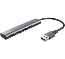 TRUST USB hub Halyx, 4xUSB 3.2 Gen 1, stříbrná 24947