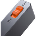 BASEUS multifunkční HUB USB-C, PD 100W, se zatahovacím klipem, šedá_8280622